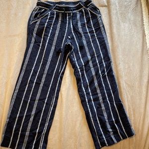 Striped wide legged pants - size L, Jolt brand